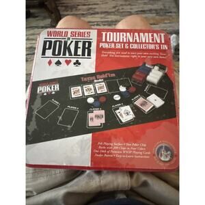NEW World Series Tournament Poker Set and Collectible Tin Sealed